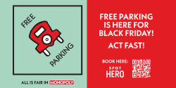 Shoppers Can Score Monopoly 'Free Parking' For Real This Black Friday, Here's How