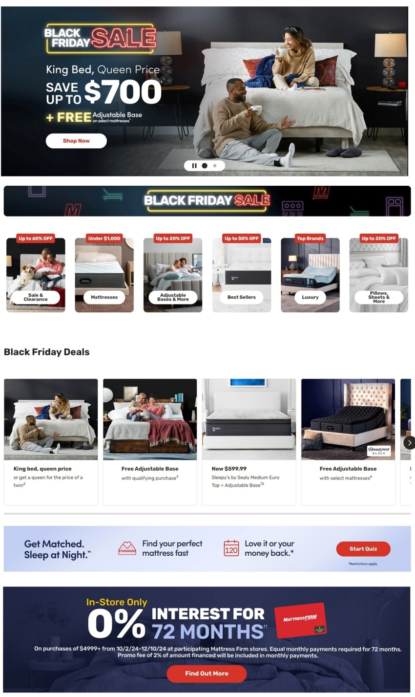 Mattress Firm Black Friday 2024 - Page 1
