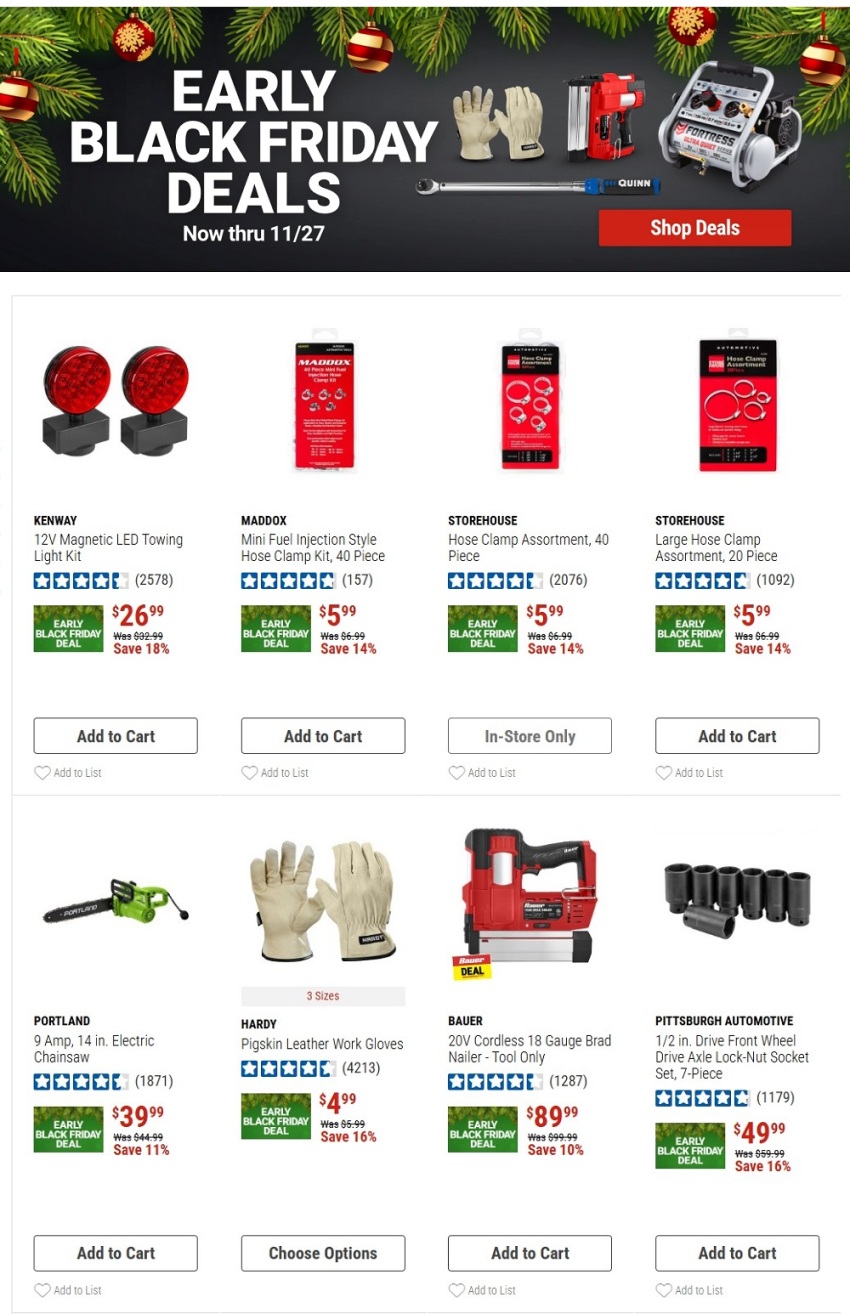Harbor Freight Tools Pre-Black Friday 2024 - Page 1