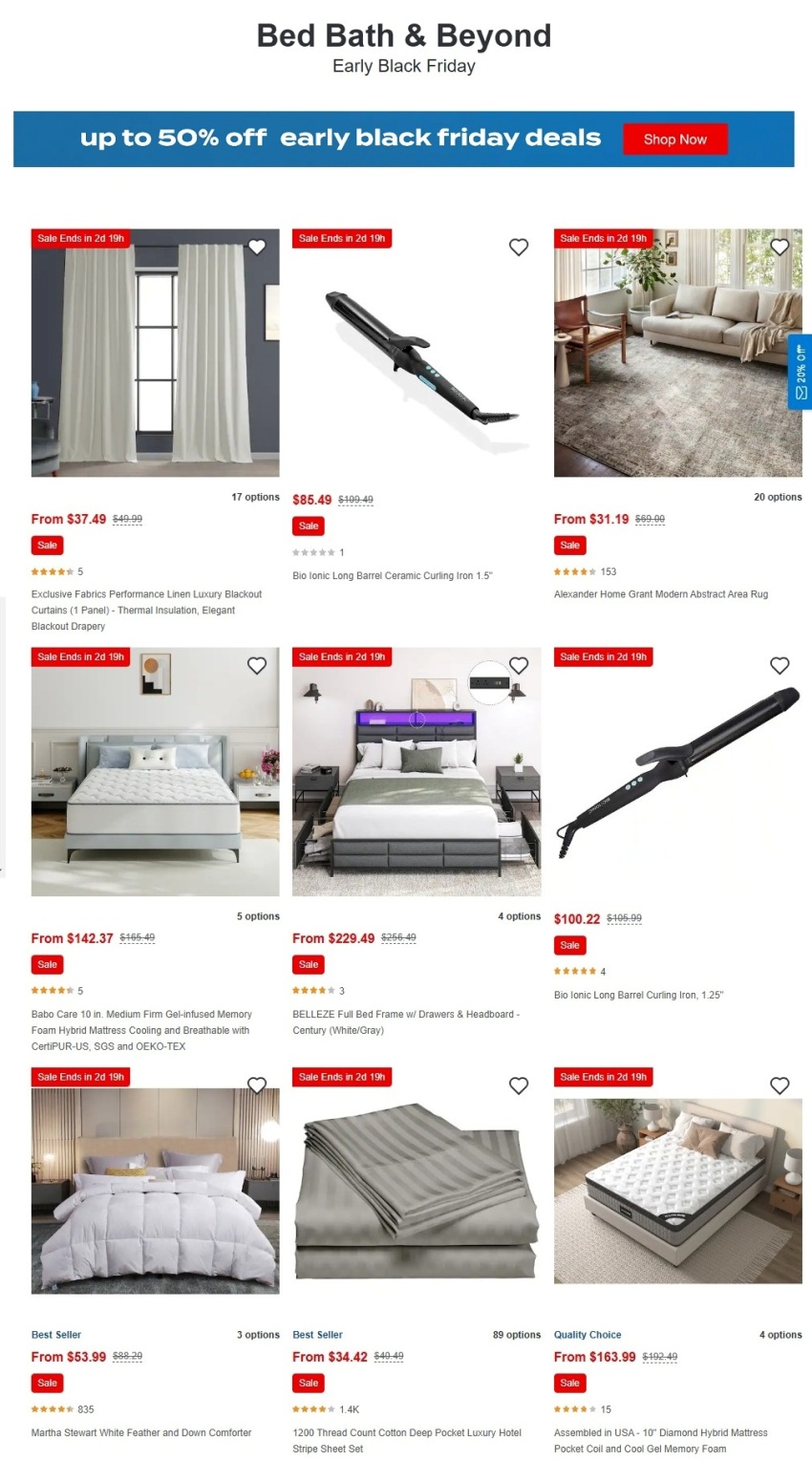 Bed Bath & Beyond Pre-Black Friday 2024 - Page 1