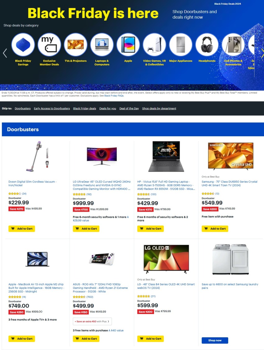 Best Buy Black Friday 2024 - Page 1
