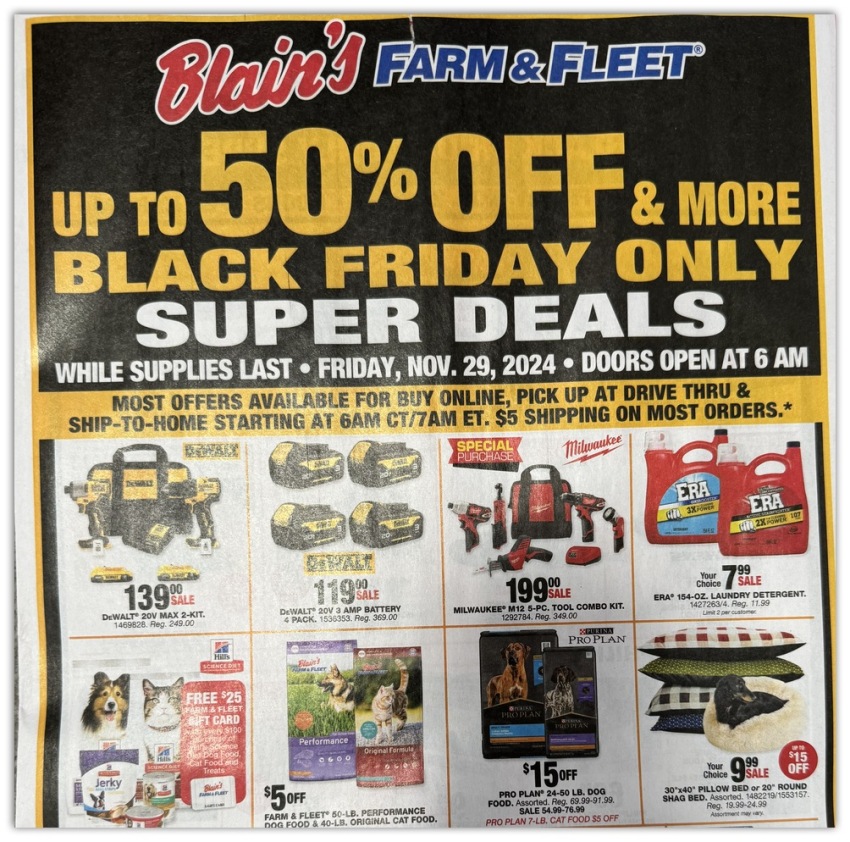 Blain's Farm & Fleet Black Friday 2024 - Page 1