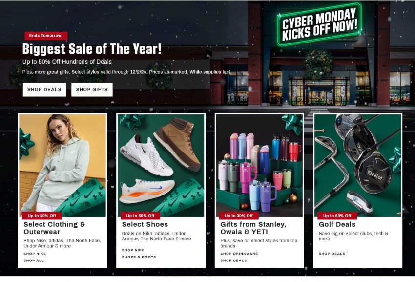 Dick's Sporting Goods Cyber Monday 2024 - Page 1