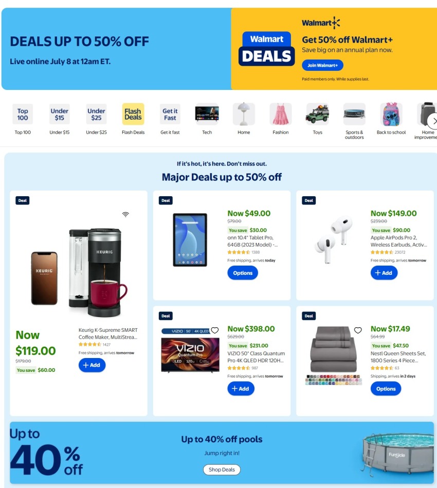 Walmart July Deals 2025 - Page 1