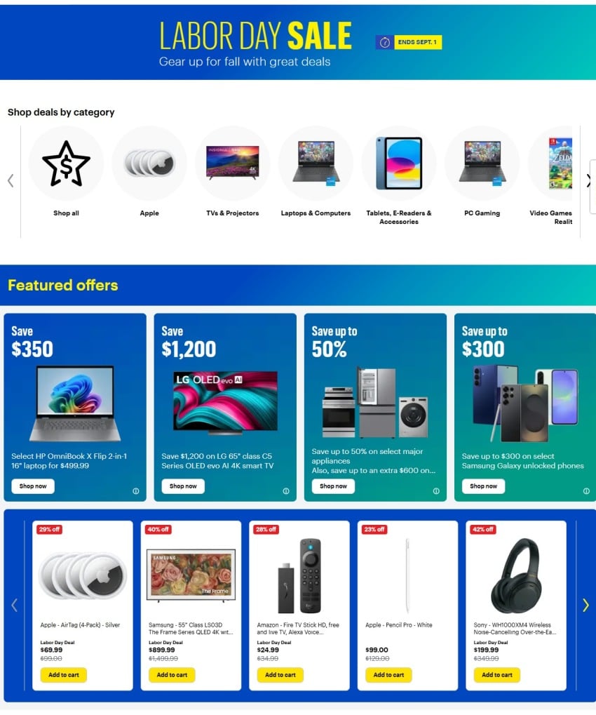 Best Buy Labor Day 2025 - Page 1