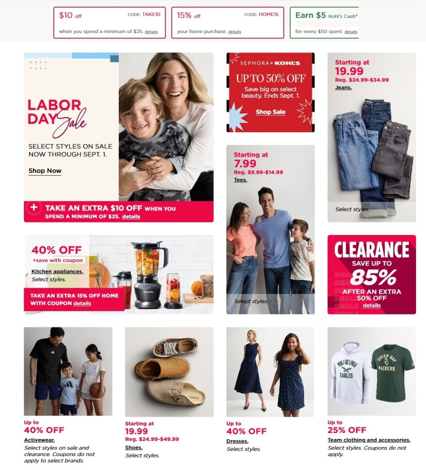 Kohl's Labor Day 2025 - Page 1