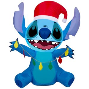 Disney 3.2-ft Lighted Stitch Christmas Inflatable for $34.98 Each