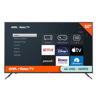onn. 50” Class 4K UHD (2160P) LED Roku Smart TV HDR (100012585)