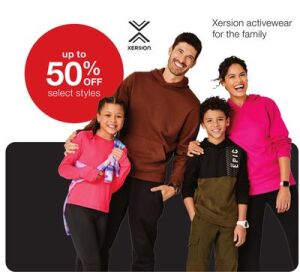Up to 50% Off Xersion activewear for the family