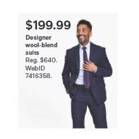 Designers wool-blend Suits
