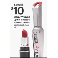 Beauty Faves lipstick & mascara from MAC, Benefit Cosmetics & more for $10