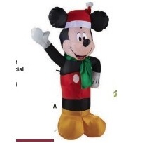 4-ft LED Pre-Lit Inflatable Mickey