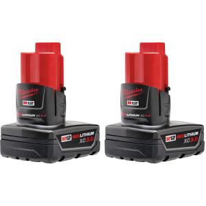 Milwaukee M12 REDLITHIUM XC 3.0Ah Battery (2pk)