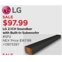 LG 2.1CH Soundbar w/Built-in Subwoofer