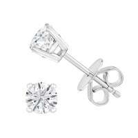 Save $400 Round Brilliant 0.80 ctw VS2 Clarity, I Color Diamond 14kt White Gold Stud Earrings