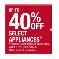 UP TO 40% Off Select Appliances
