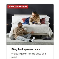 King bed, queen price or get a queen for the price of a twin2