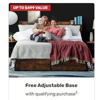 Up to $499 Free Adjustable Base with qualifying purchase
