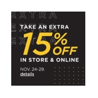 Take an Extra 15% Off