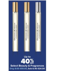 Up to 40% Select Beauty & Fragrances