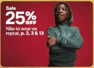25% off Nike to wear on repeat