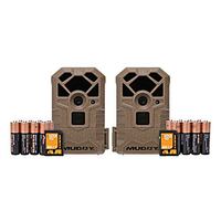 Muddy 14MP Two Pack Trail Cam Combo w/Batteries and SD Cards