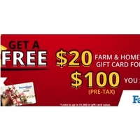 Get A Free $20 Farm & Home Supply Gift Card