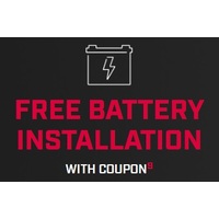 Free Battery Installation  With Coupon