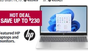 Save up to $230 on HP Laptops & Monitors