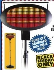 Patio Infrared Electric Heater with Remote