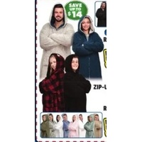 Zip-up Velour Reversible Sherpa Hoodies