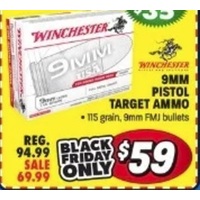 9mm Pistol Target Ammo