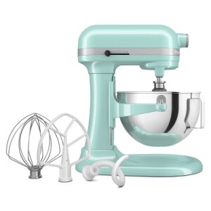 KitchenAid 5.5 Quart Bowl-Lift Stand Mixer - KSM55 - Ice: 11 Speeds, 500W, Stainless Steel, Dishwasher-Safe Parts