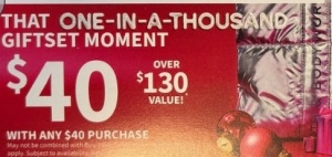 Holiday Wonder Giftset Tote Bag for $40 with any $40 purchase