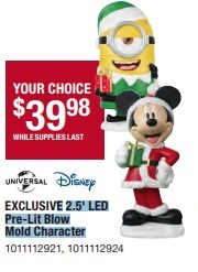 2.5-ft LED Pre-Lit Blow Mold CharacterED Pre-Lit Blow Mold Character