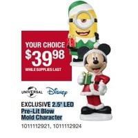 2.5-ft LED Pre-Lit Blow Mold CharacterED Pre-Lit Blow Mold Character