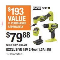 18V 2-Tool 1.5Ah Kit