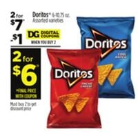 Doritos 6-10.75 oz 2 for $6