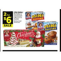 Little Debbie Bars, Mini Muffins or Seasonal Snacks 2 for $6