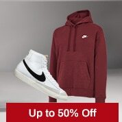 Up to 50% Off Men's Shoes & Clothing