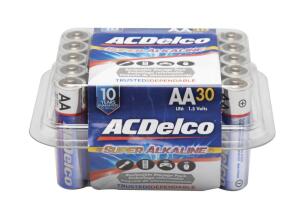 ACDelco AA Super Alkaline Batteries 30 Pack