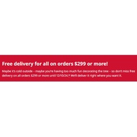 Free delivery for all on orders $299 or more!